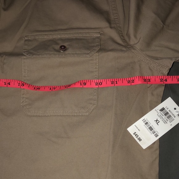NWT Rustic Khaki Long Sleeve Woven Button Shirt - Picture 9 of 10